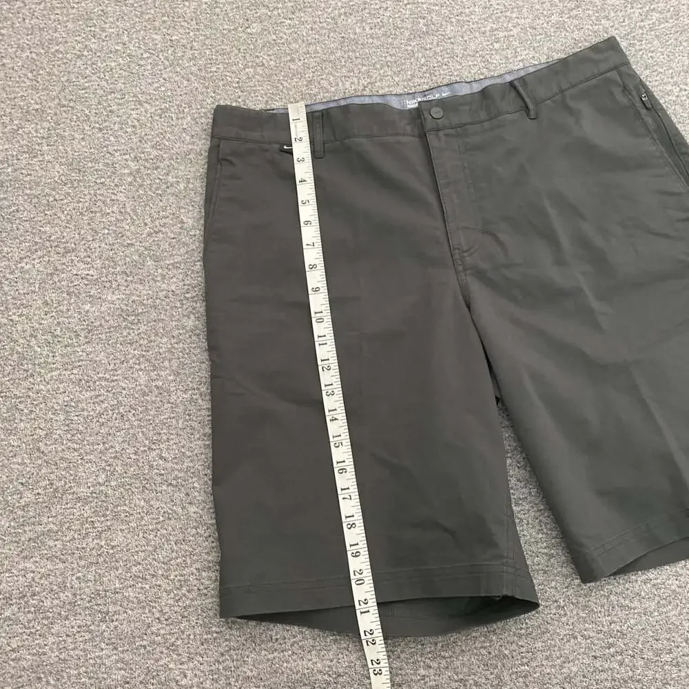 Nike Golf Men’s Size 38 Gray Zip Pocket Dri-Fit Summer Chino Shorts_9